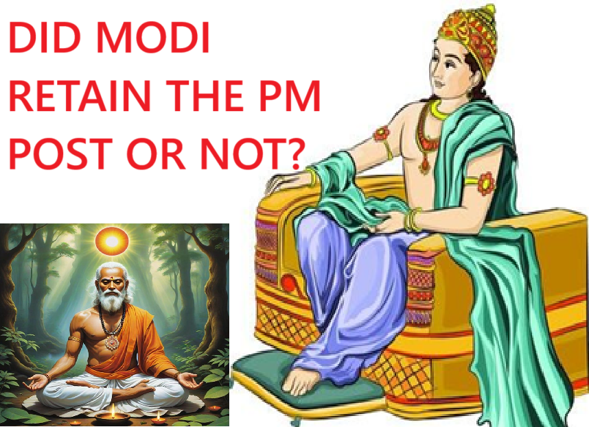 DID MODI RETAIN THE PM POST OR NOT?