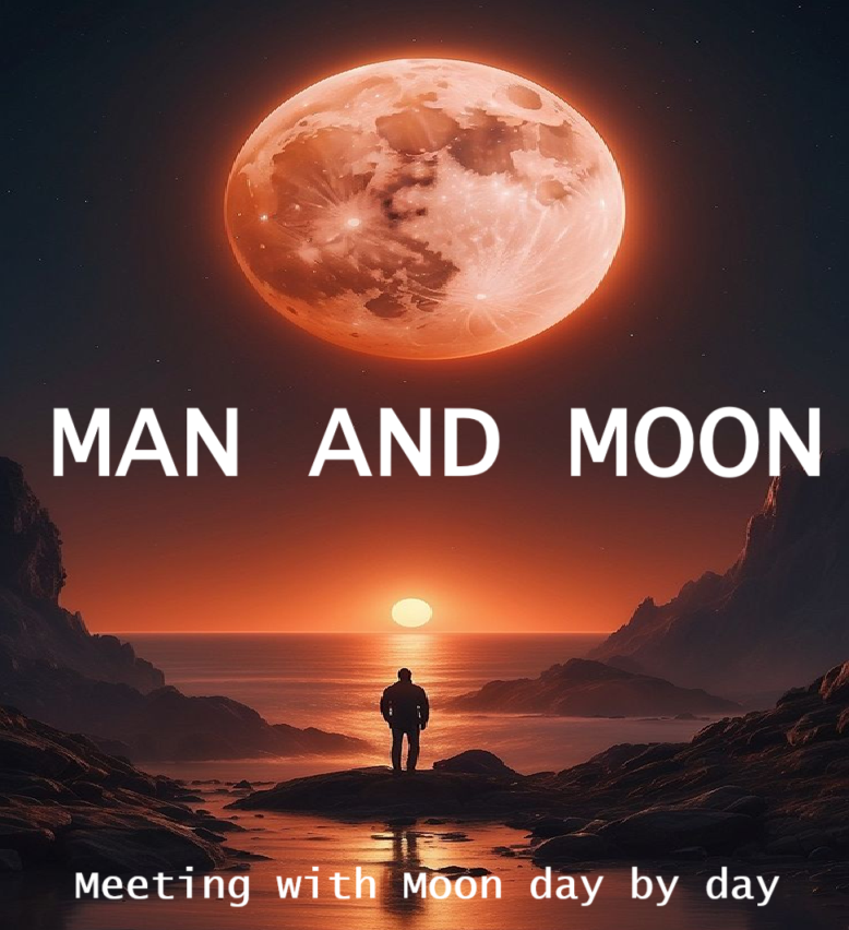 MAN AND MOON