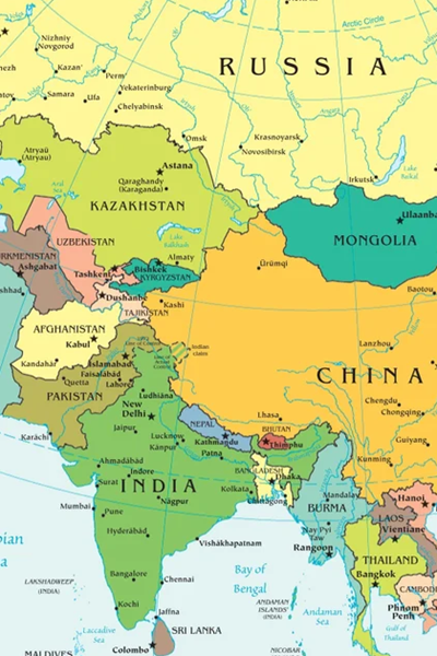 India drifting east? Or maybe not