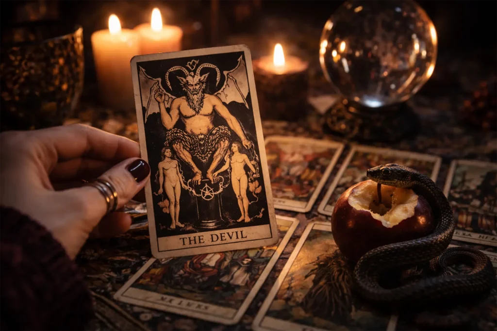 The Devil card appeared in your reading… here’s what temptation is really telling you