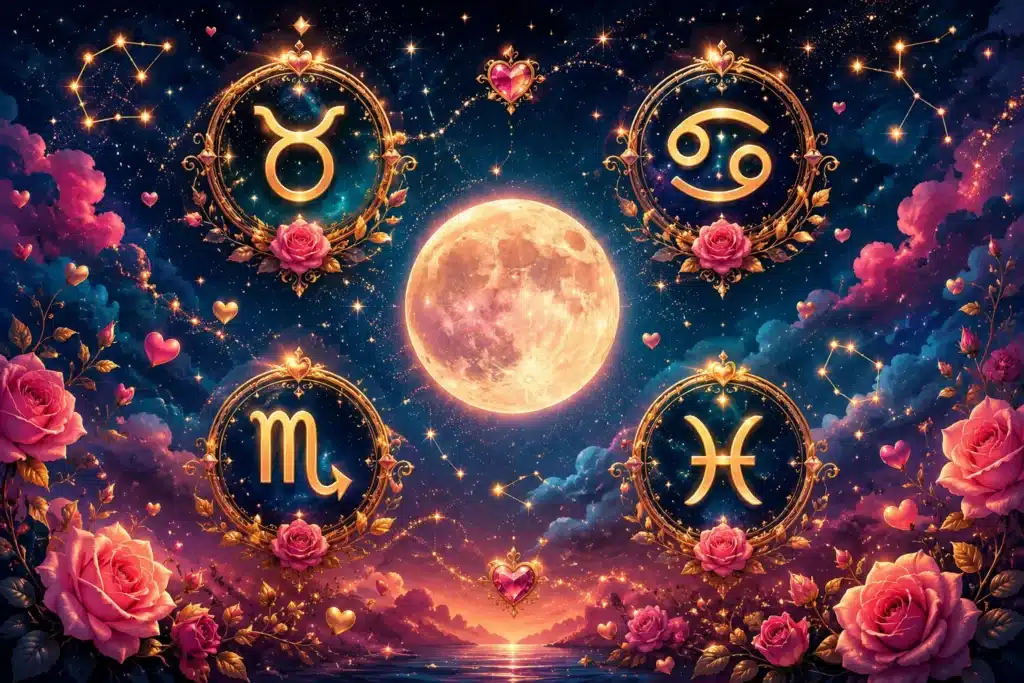 The 4 Zodiac Signs Whose Love Story Begins After This Full Moon